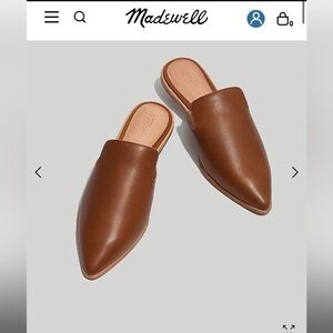 Madewell The Gemma Mule in Leather NWOT
